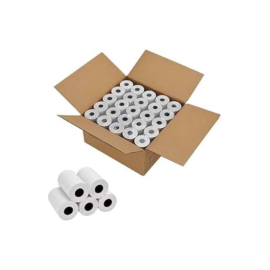 Caja por 100 Rollos de Papel térmico 80mm x30 mts Sam4s NR330 Moretti Kinder